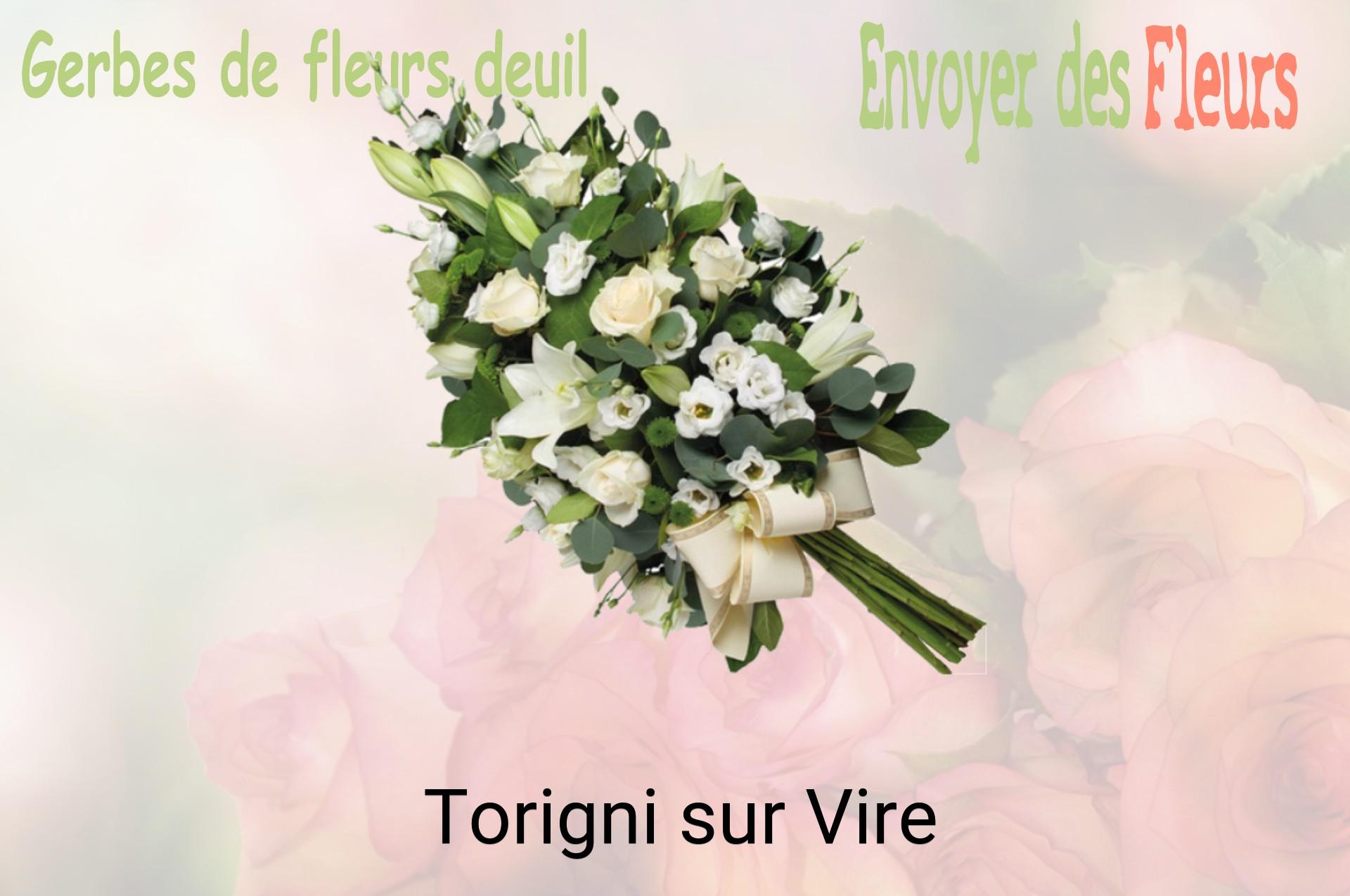 Gerbe de fleurs de deuil livrée à Torigni-sur-Vire